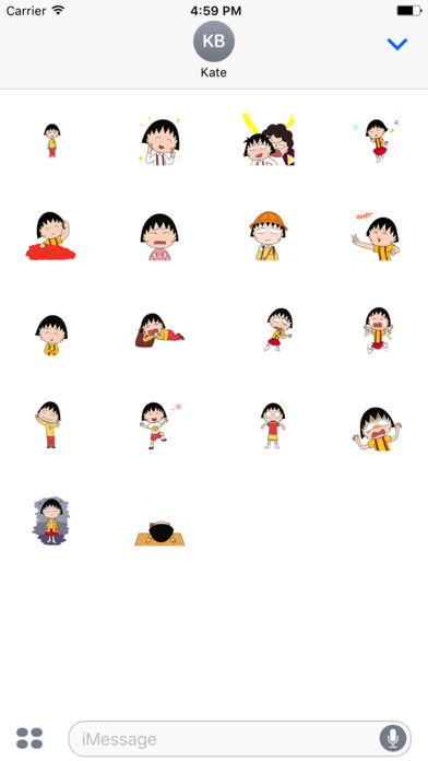Animated Chi-bi Maruko Stickers For iMessage screenshot 3