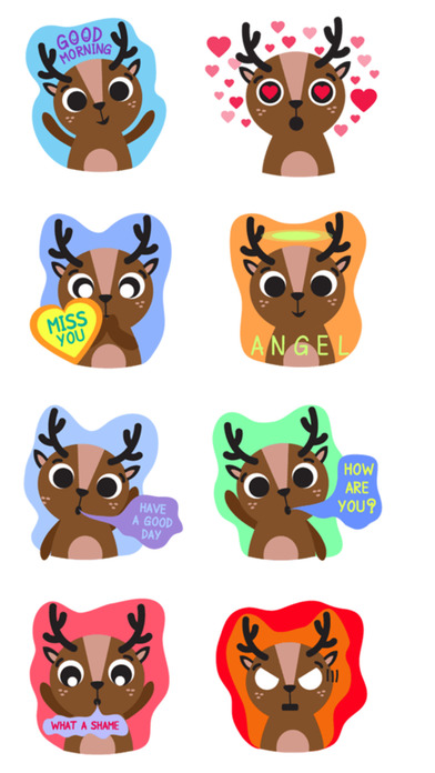 Lovely Deer Stickers screenshot 3