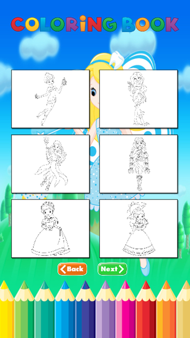 Fairy Princess Coloring Book - Art for Kid screenshot 4