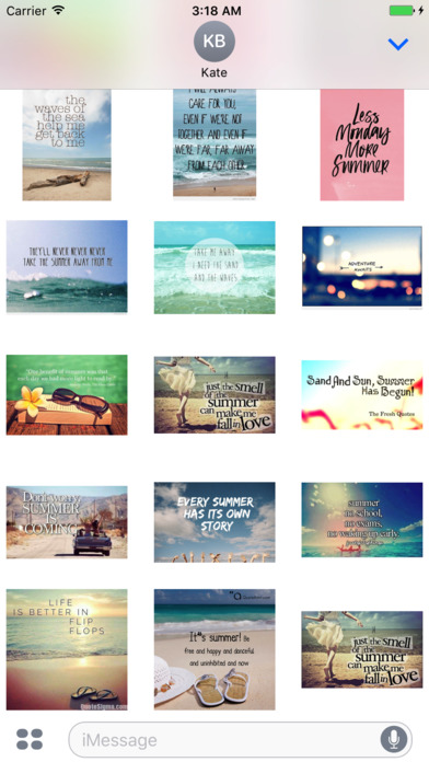 Motivational Quotes Summer Stickers screenshot 4