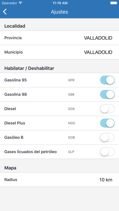 Precio Gasolina screenshot 3