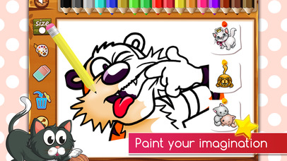 Draw The Cats & Kittens On Coloring Books Pro screenshot 2