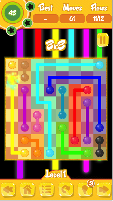 Flow Free: 2048t boree dotted line screenshot 2