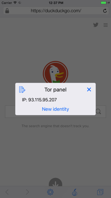 Tor VPN Browser screenshot 2