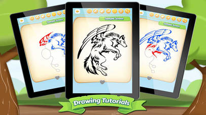 Drawing Ideas Tattoo Wolves screenshot 3
