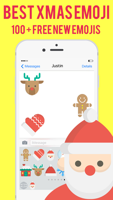 Christmas Xmas Emoji - Messenger Stickers Keyboard screenshot 2