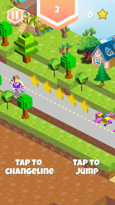 blocky endless risky road games screenshot 2