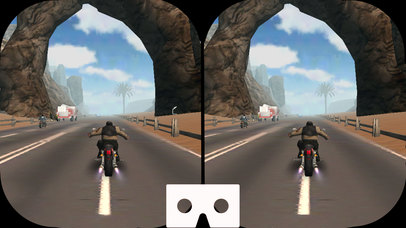VR Highway Moto Bike Attack : 3D New Race-r 2017 screenshot 3
