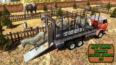 Offroad Safari Zoo Wild Animal Transport Truck Sim screenshot 2