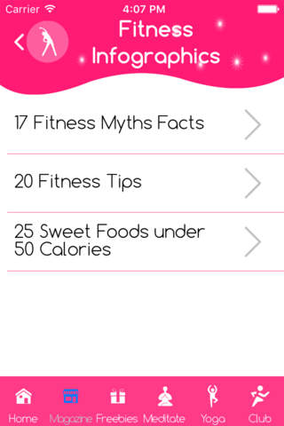 Health and fitness magazine screenshot 3