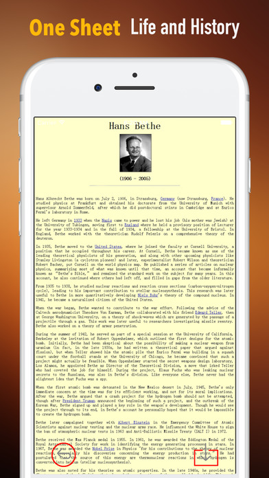 Biography and Quotes for Hans Bethe-Life with Doc screenshot 2