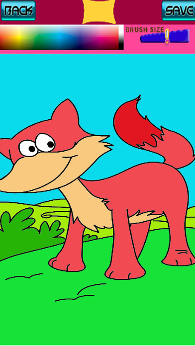 Free Coloring Book Page Fox Adventure Game screenshot 2