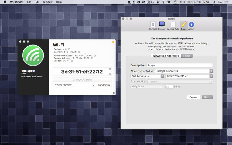 WiFiSpoof for Mac 3.9.1 激活版 - 快速修改MAC地址工具