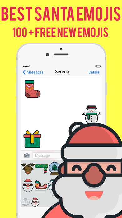 Santa Emojis - Christmas Emoji Stickers Messenger screenshot 3