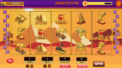 Egypt Fun Spin Slot Machine 777 screenshot 2