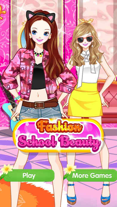 Fashion school girl - dress & makeover girly games screenshot 4
