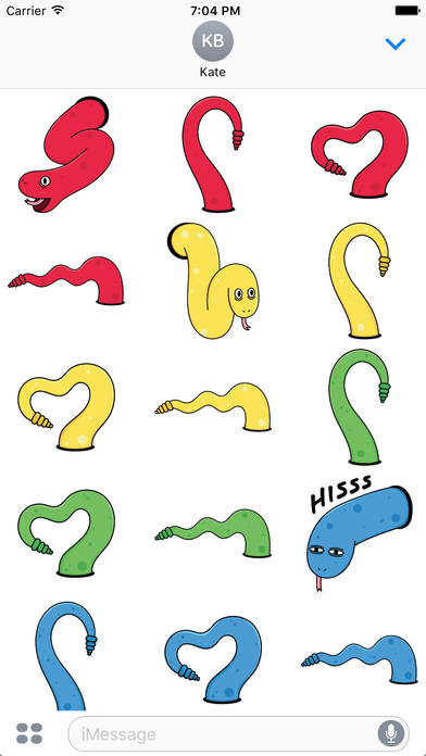 Sneaky Snakes Stickers screenshot 2
