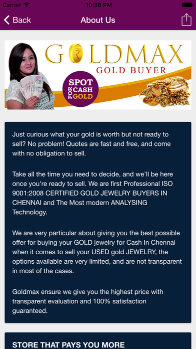 Old Gold Price / Goldmax screenshot 2