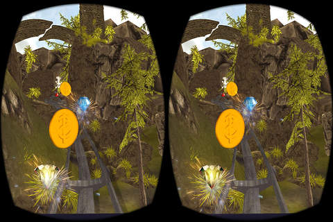 VR Roller Coaster Ride - HD Virtual Reality Game screenshot 2