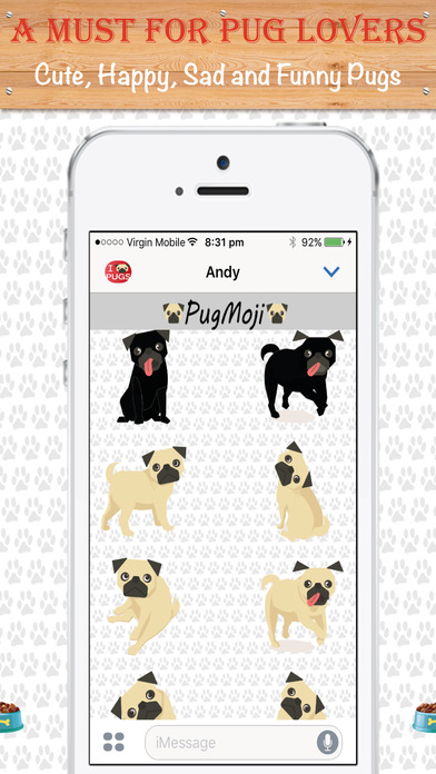 PugMoji - Pug Lovers Emojis and Stickers! screenshot 4