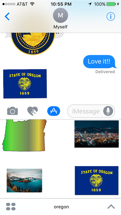 Oregon Stickers for iMessage screenshot 3