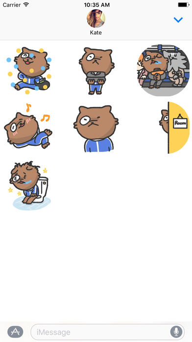 Ugly Cat Animated Daily Life Status - Stickers screenshot 2