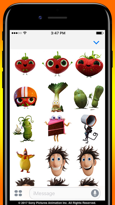 Cloudy With A Chance Of Meatballs Sticker Pack screenshot 3