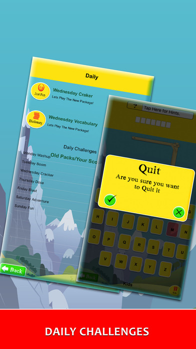Hangman words game quiz screenshot 4