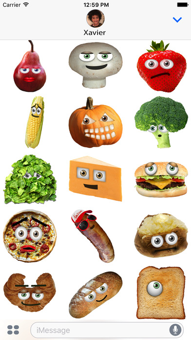 Yumicons Fun Food Stickers screenshot 3
