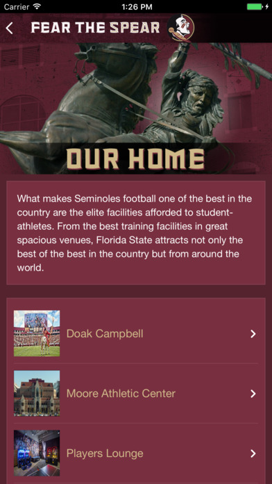 FSU Football Official App screenshot 2
