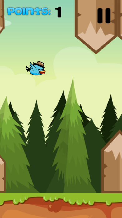 BlueBird - Addictive Flappy Game for Teens screenshot 2