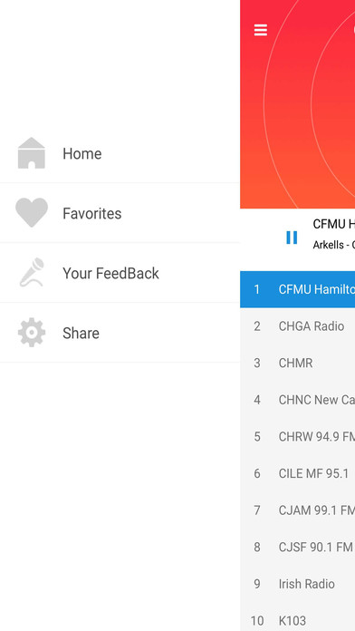 Canadian Radios screenshot 2