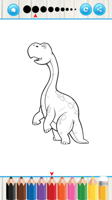Dinosaur coloring book for kid and preschool screenshot 3
