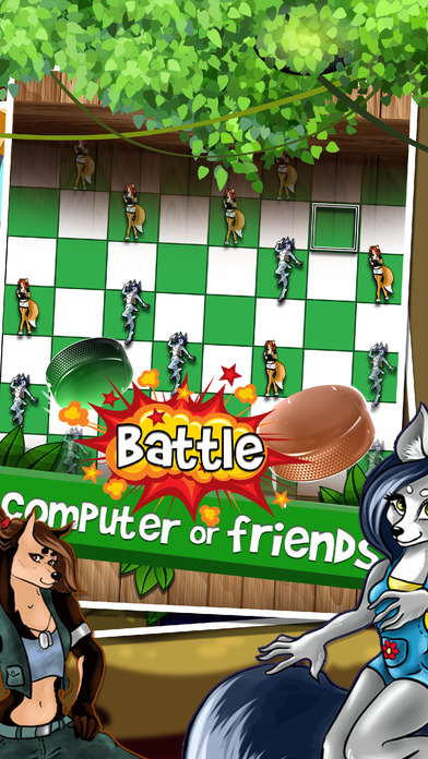 Furry & Friends Board Puzzles Checkers Game screenshot 2