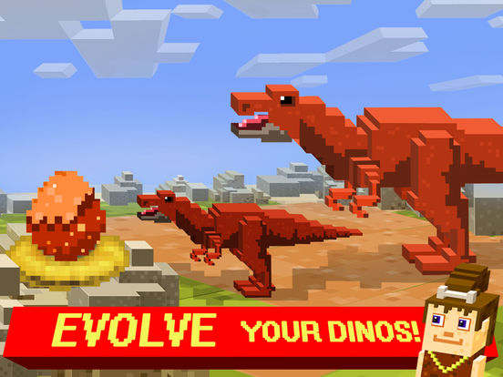 Screenshots of Jurassic Pixel Craft : Block dinosaur world games for iPad
