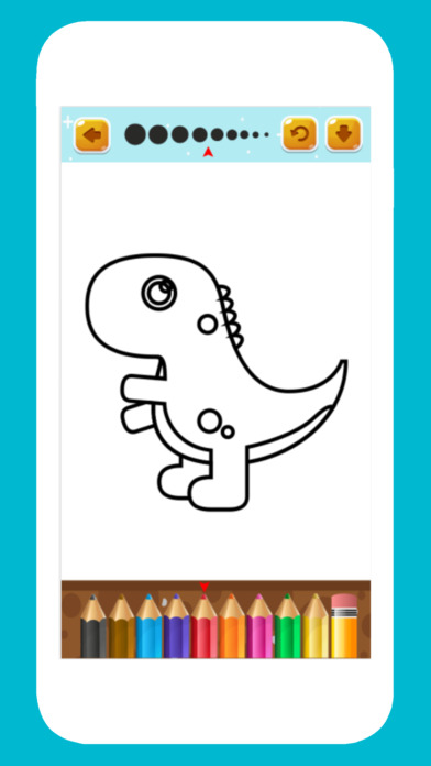Dinosaurs coloring pages for kids screenshot 4