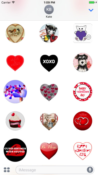Valentine Day's Stickers Pack For iMessage screenshot 2