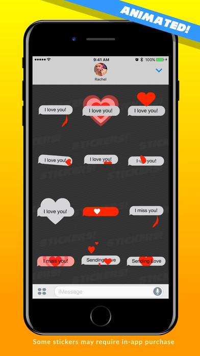 Animated Heart Stickers screenshot 3