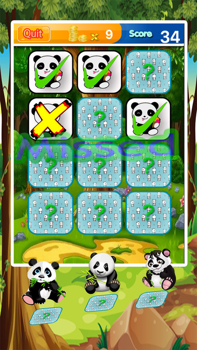 Panda Matching Cards - Zoo Match Game screenshot 2