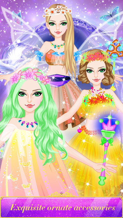 Elf princess wardrobe - Dream girls games screenshot 2