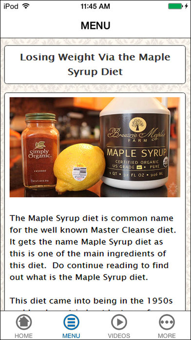 Easy Maple Syrup Diet & Plan for Weight Loss screenshot 3