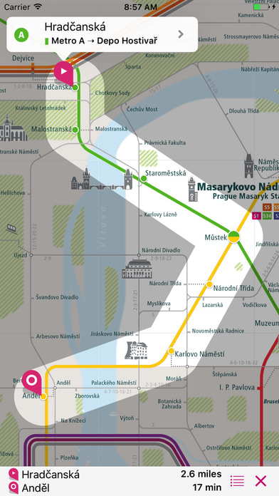 Prague Rail Map screenshot 3