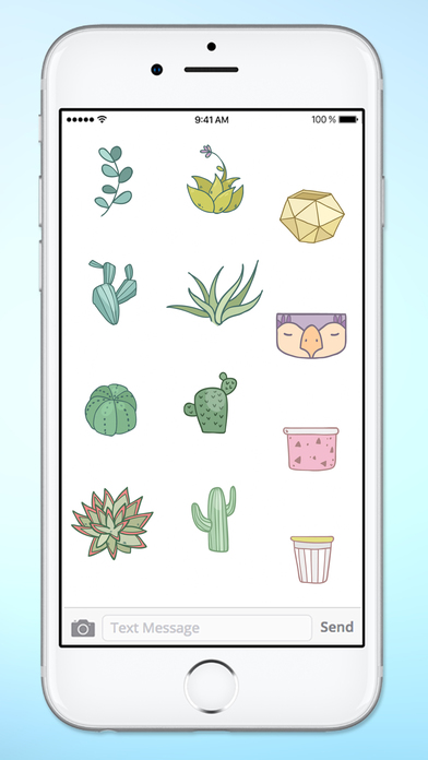 Desert Garden Cactus & Succulents Sticker Pack screenshot 4