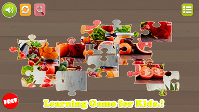 Fruits Jigsaw Puzzles Learning Games Free For Kids screenshot 3