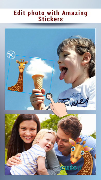 Giraffe Cam- Baby Giraffe Stickers screenshot 3