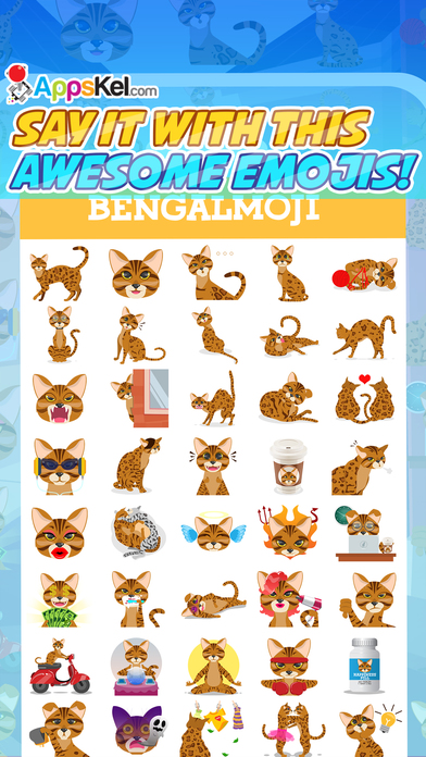 Bengalmoji – Bengal Cats Emoji & Stickers Pro screenshot 4