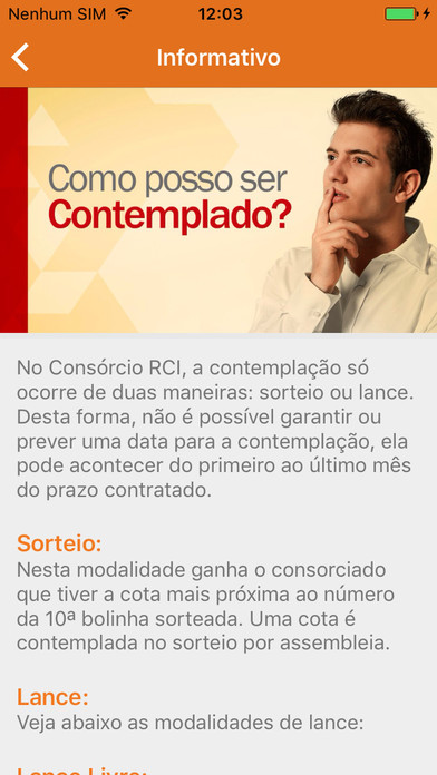 Consórcio RCI screenshot 3