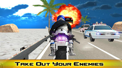 Moto Bike Shooter Highway Rider screenshot 4