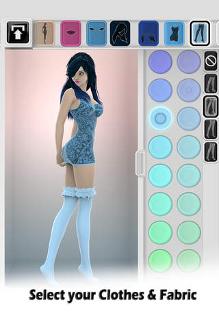 DressDolls 3D Color & Dress Up screenshot 2