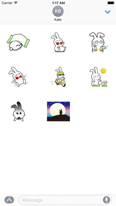 Funny Snow Rabbit Sticker screenshot 3